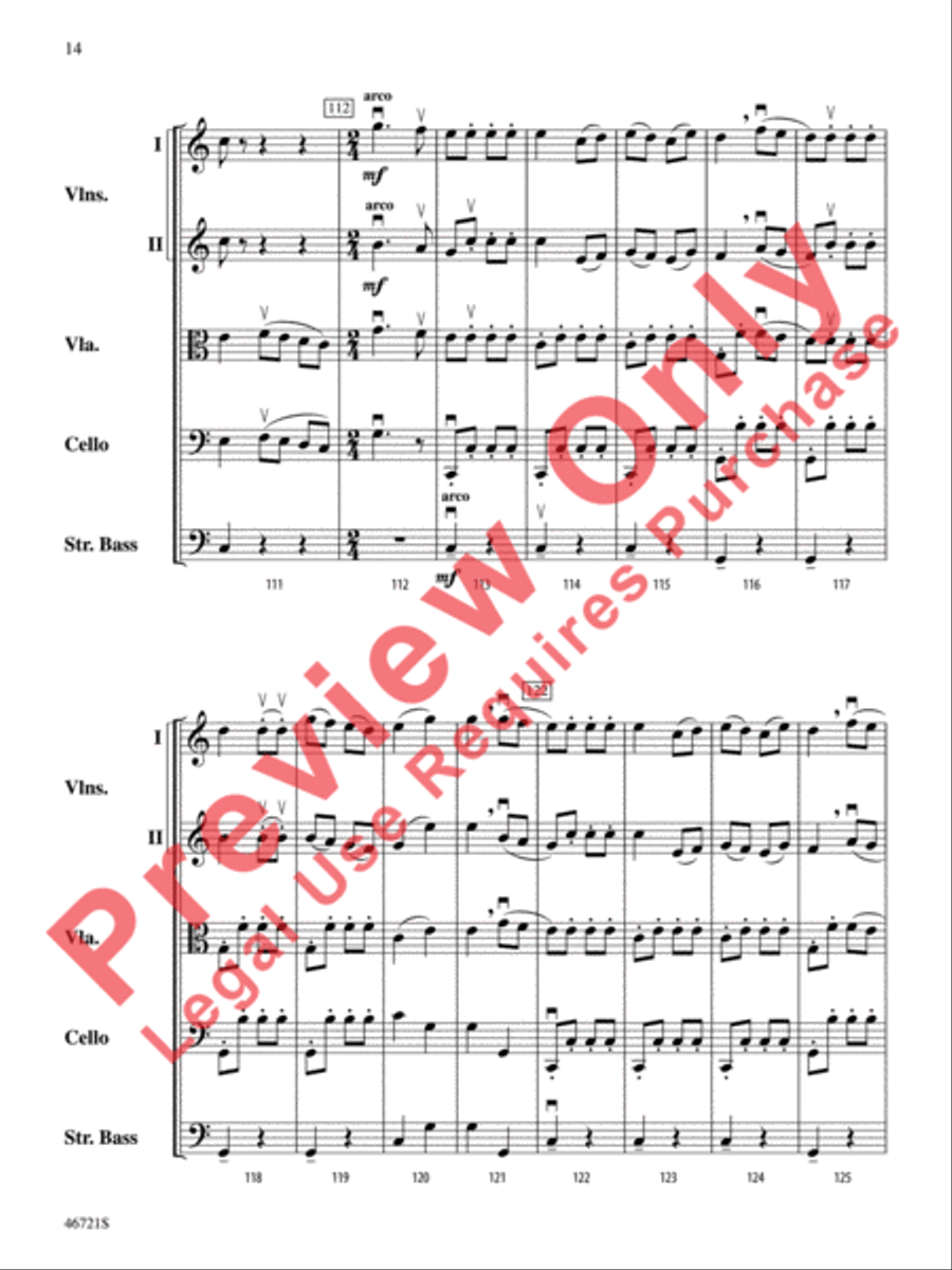 Petrushka String Orchestra scores gallery preview page 15