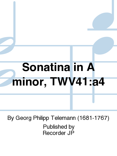 Sonatina in A minor, TWV41:a4