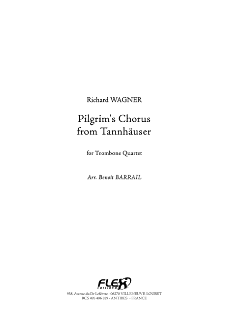 Pilgrim's Chorus from Tannhauser Trombone Quartet scores gallery preview page 1