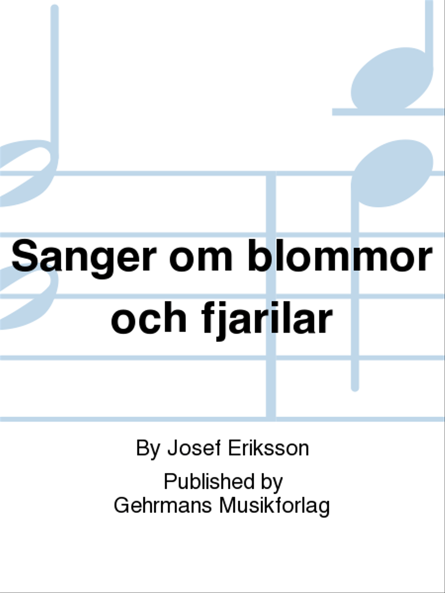 Sanger om blommor och fjarilar Voice scores gallery preview page 1