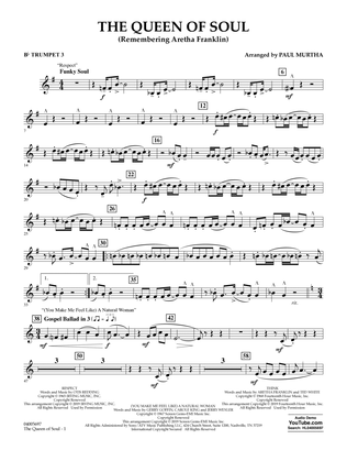 The Queen Of Soul (arr. Paul Murtha)- Conductor Score (Full Score) - Bb Trumpet 3