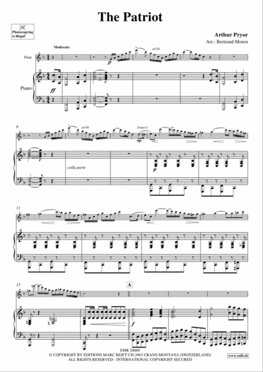 The Patriot The Patriot Flute Solo scores gallery preview page 3
