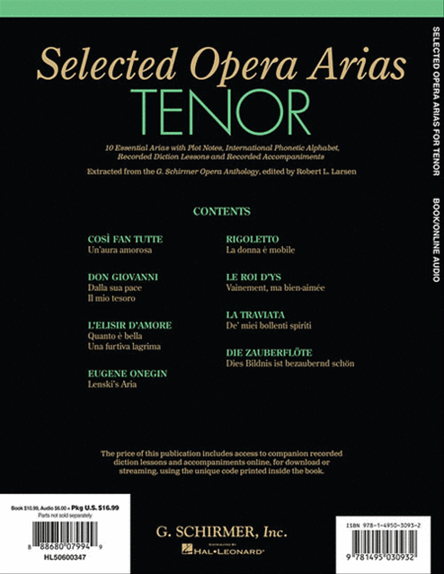 Selected Opera Arias Voice Solo scores gallery preview page 2