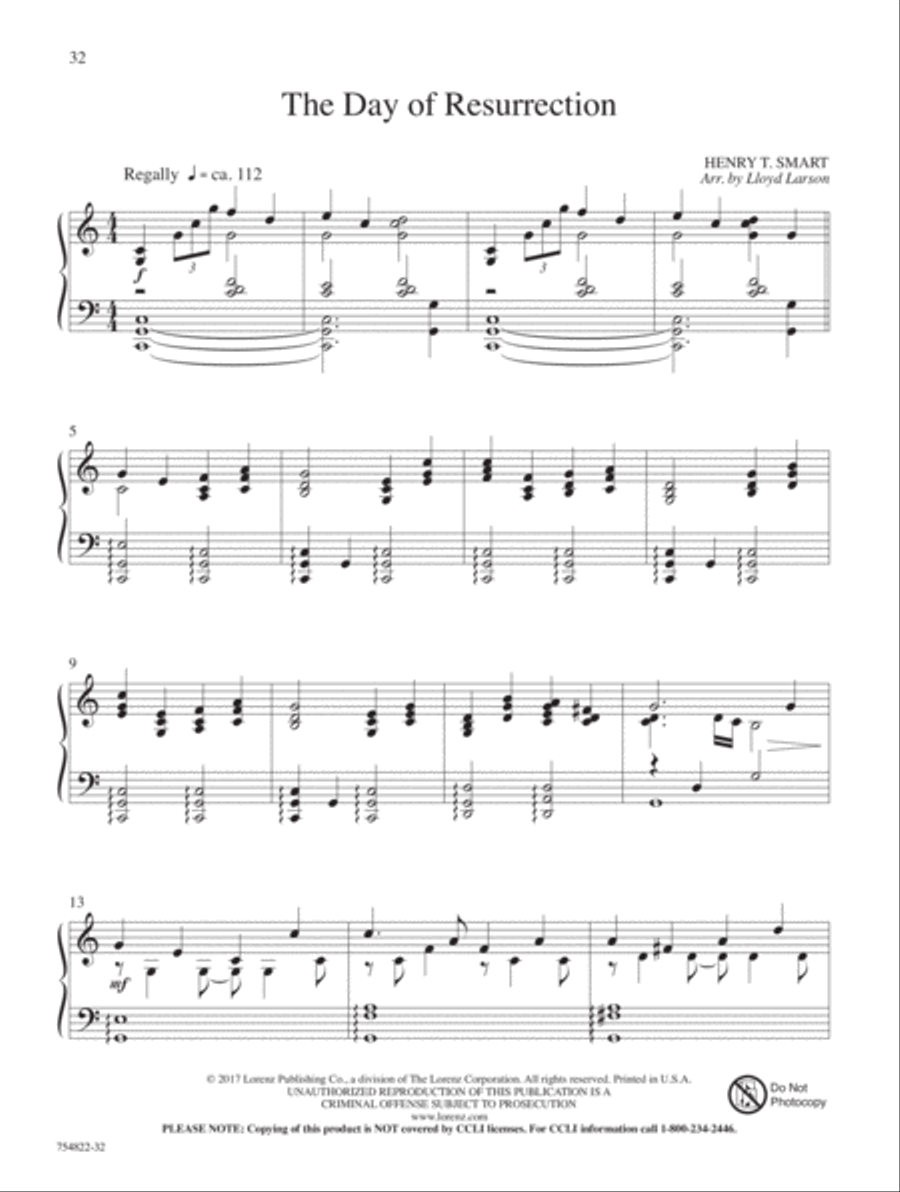The Prince of Glory Piano Solo scores gallery preview page 8