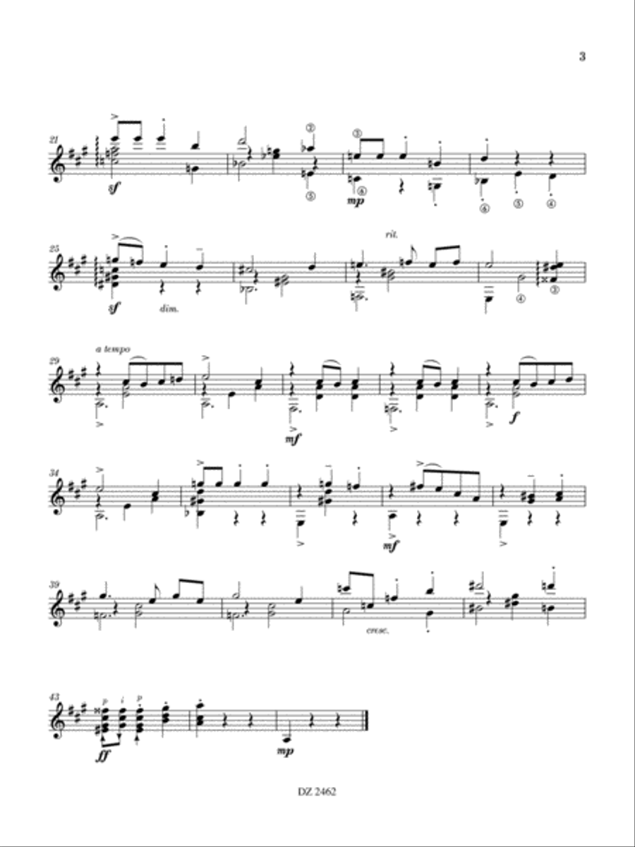 Attractions Classical Guitar scores gallery preview page 3