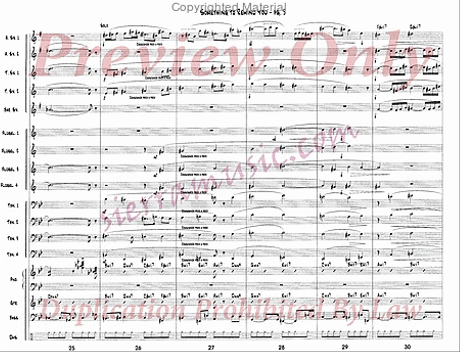Something To Remind You Big Band scores gallery preview page 6