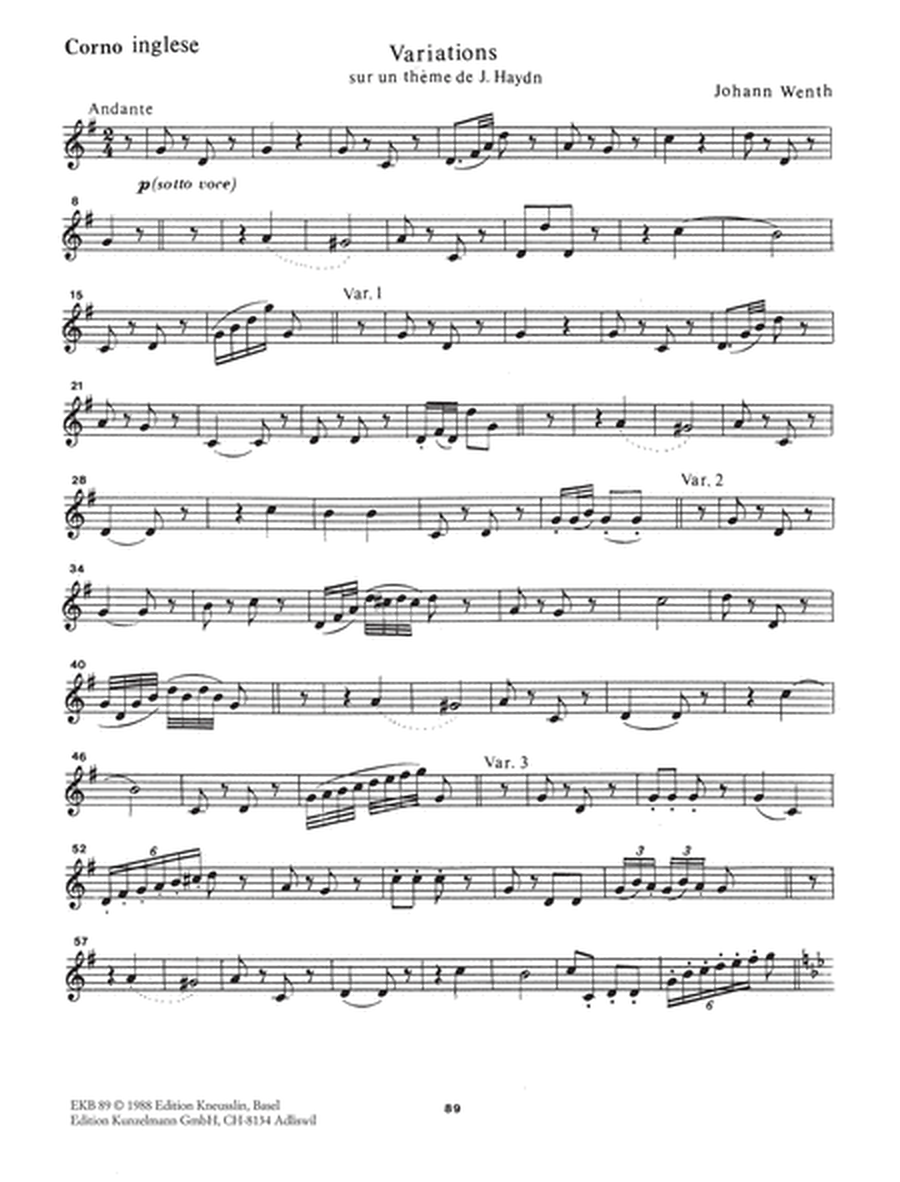 Variations sur un thème de Haydn