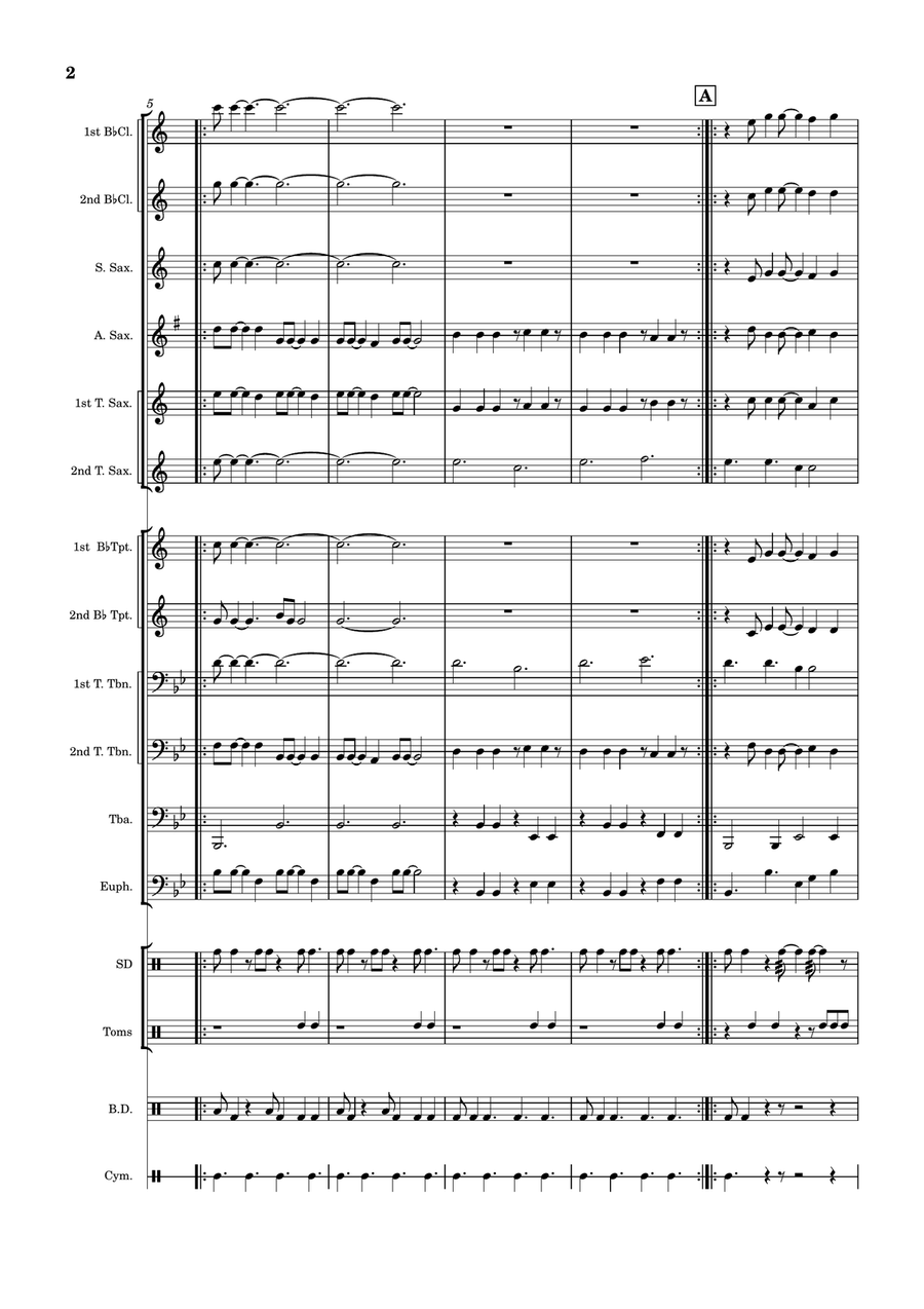 Peninsula Bakassi Marching Band scores gallery preview page 2