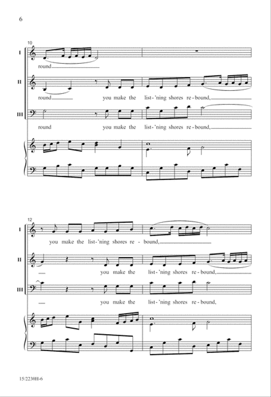 Sound the Trumpet Sound the Trumpet 3-Part scores gallery preview page 7