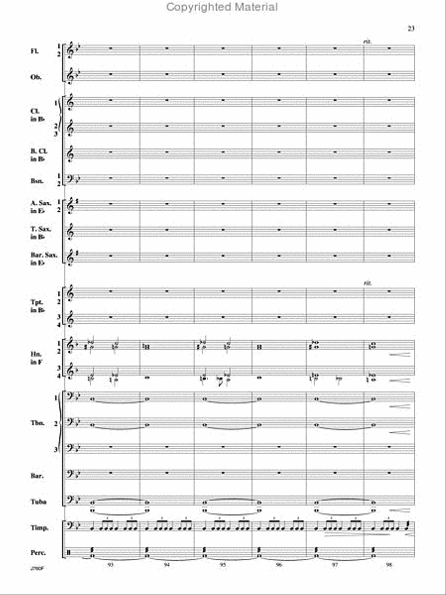 Triumphal Ode Triumphal Ode Concert Band scores gallery preview page 24