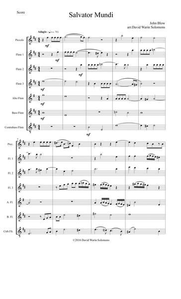 Salvator Mundi for flute choir image number null