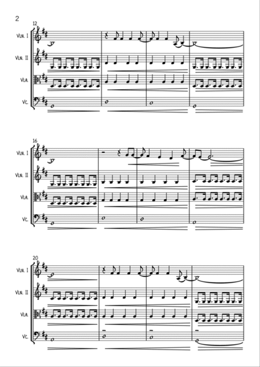 Caliban's Dream String Quartet scores gallery preview page 2