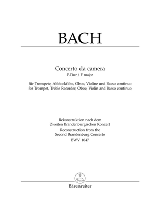 Book cover for Concerto da camera F major