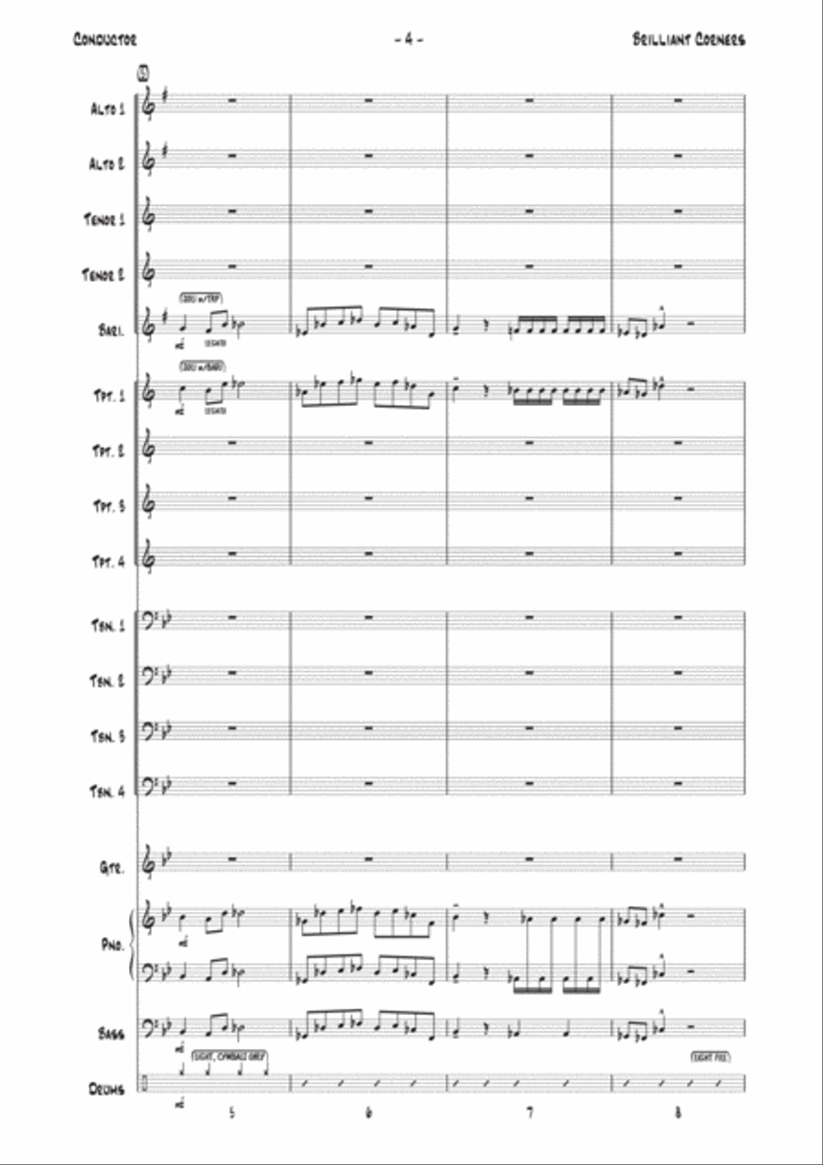 Brilliant Corners Jazz Ensemble scores gallery preview page 4