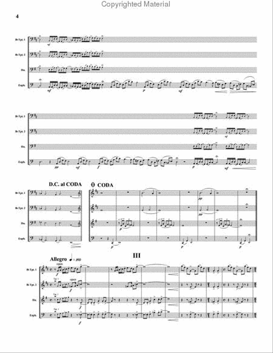 Quartet for Brass Brass Quartet scores gallery preview page 4