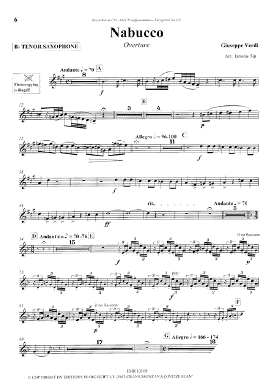 Play The 1st Tenor Sax With The Philharmonic Wind Orchestra Tenor Saxophone scores gallery preview page 5