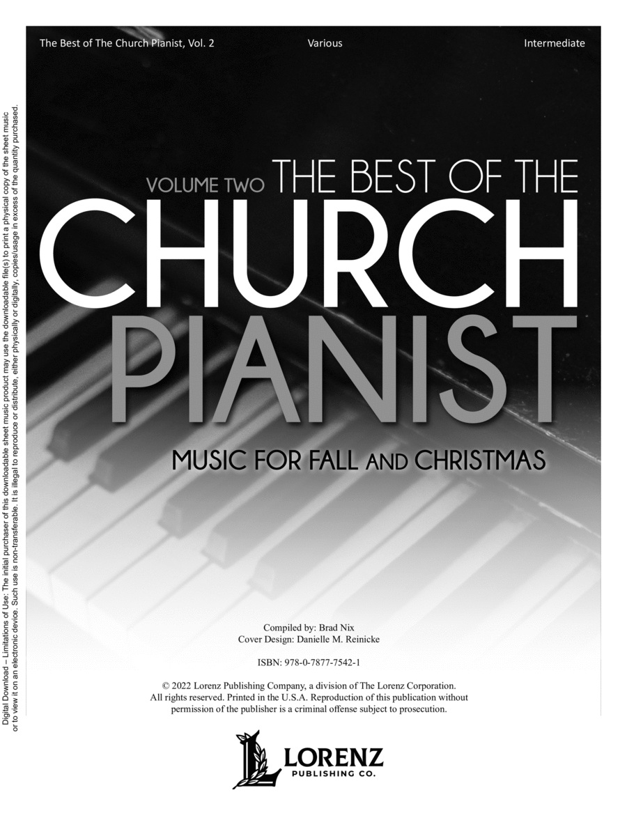 The Best of The Church Pianist - Volume 2 Piano Solo scores gallery preview page 1