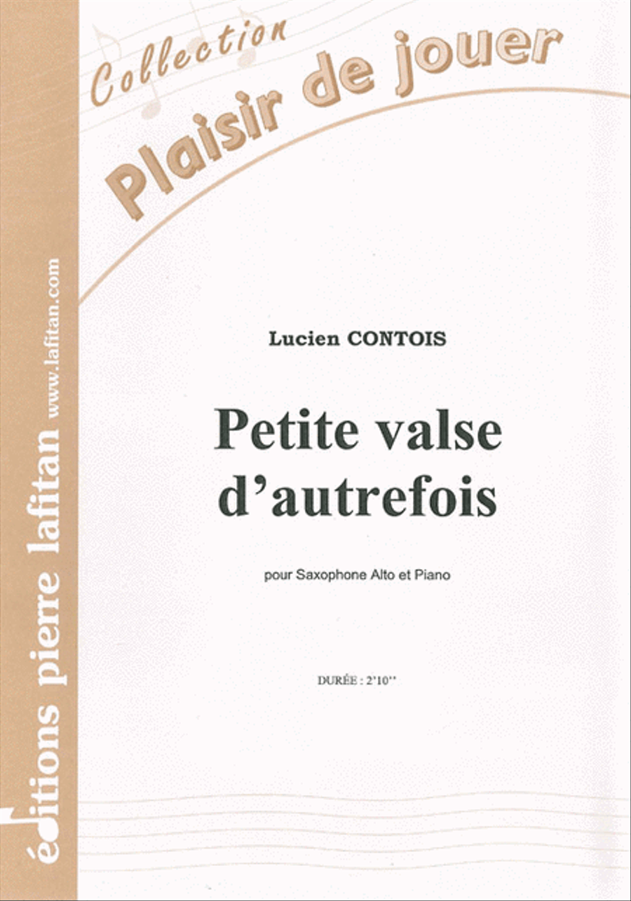 Petite Valse D'Autrefois Alto Saxophone scores gallery preview page 1