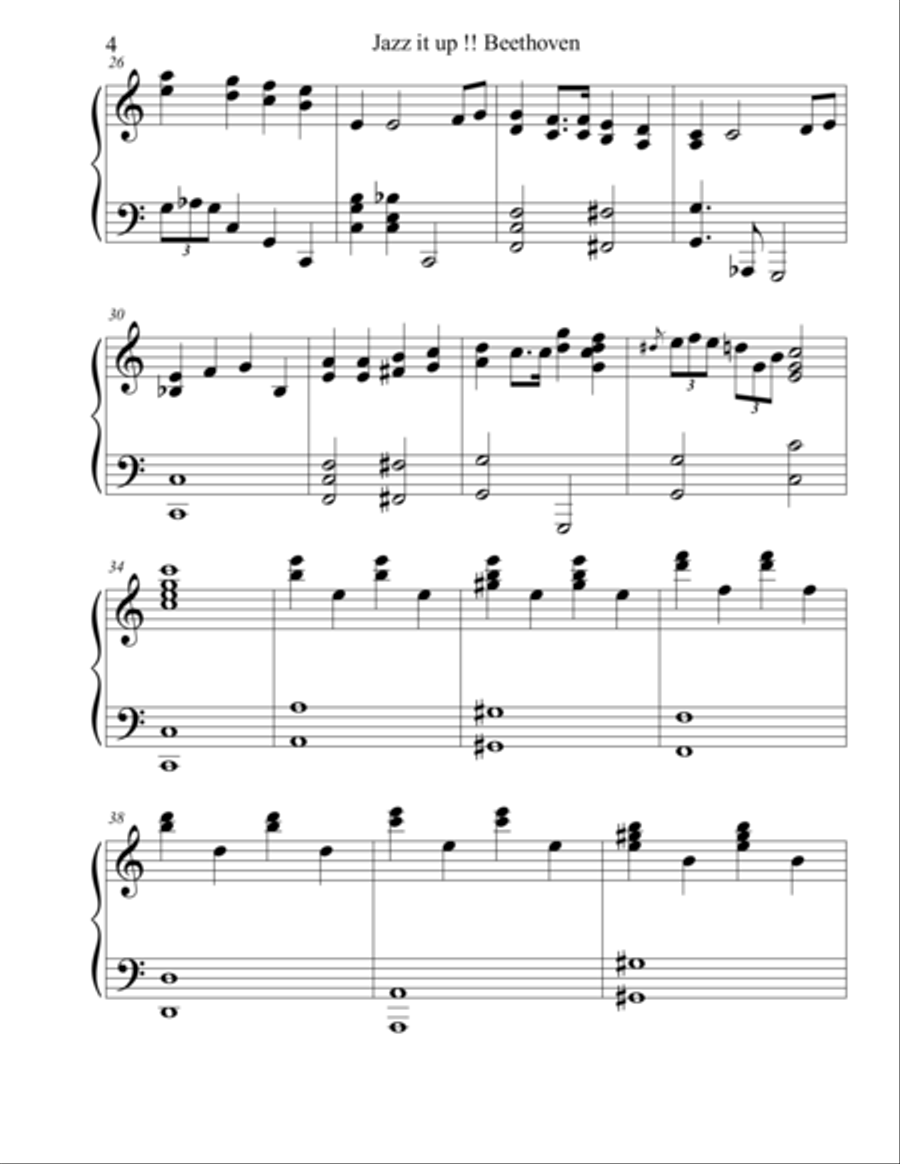 Jazz it up Beethoven Book Piano Solo scores gallery preview page 9