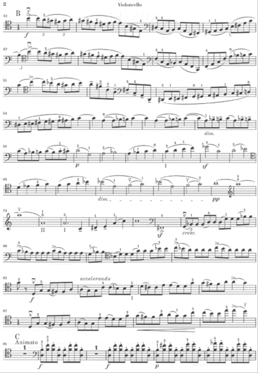 Concerto for Violoncello and Orchestra A Minor Op. 33, No. 1 Piano Accompaniment scores gallery preview page 6
