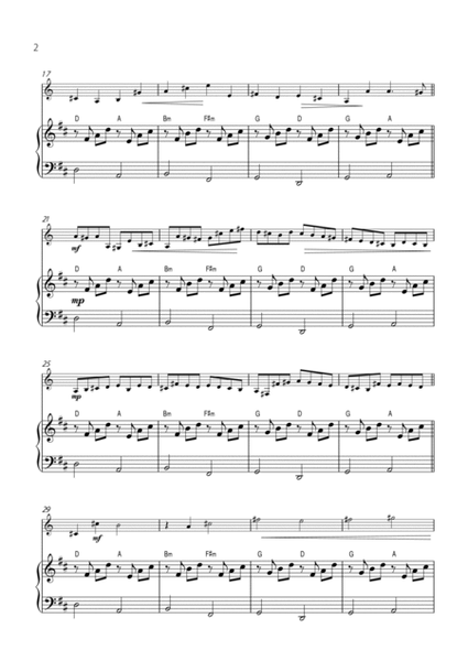 "Canon in D" by Pachelbel - EASY version for HORN in F SOLO with PIANO image number null