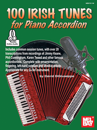 Book cover for 100 Irish Tunes for Piano Accordion