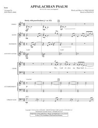 Appalachian Psalm - Full Score