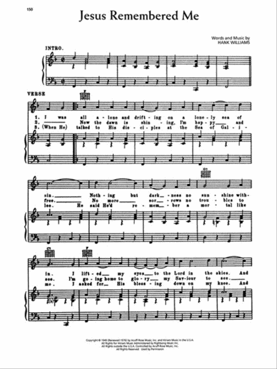 Hank Williams Complete Piano, Vocal, Guitar scores gallery preview page 6