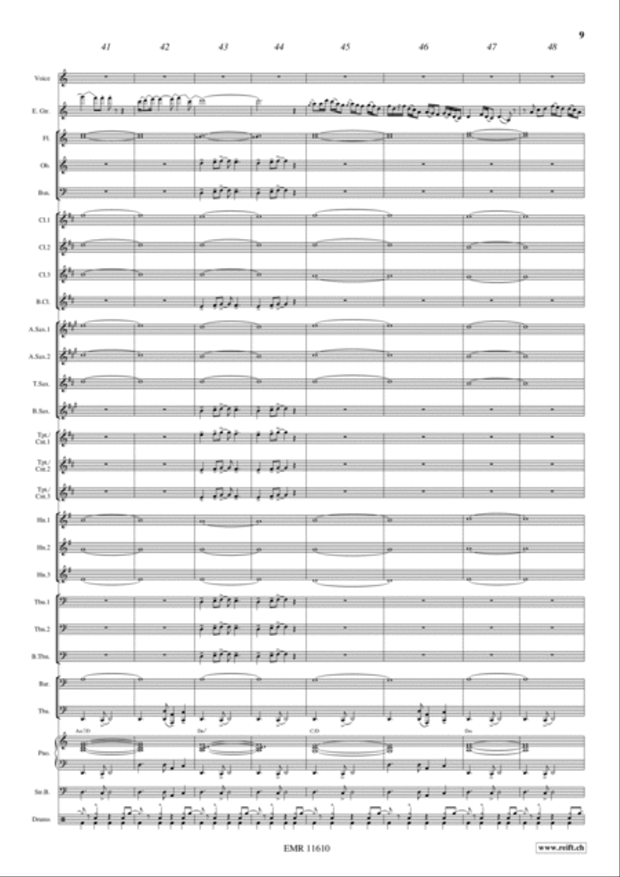 Another Brick In The Wall Concert Band scores gallery preview page 10