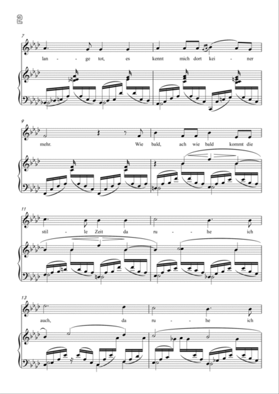 Schumann-In der Fremde in f minor Voice scores gallery preview page 3