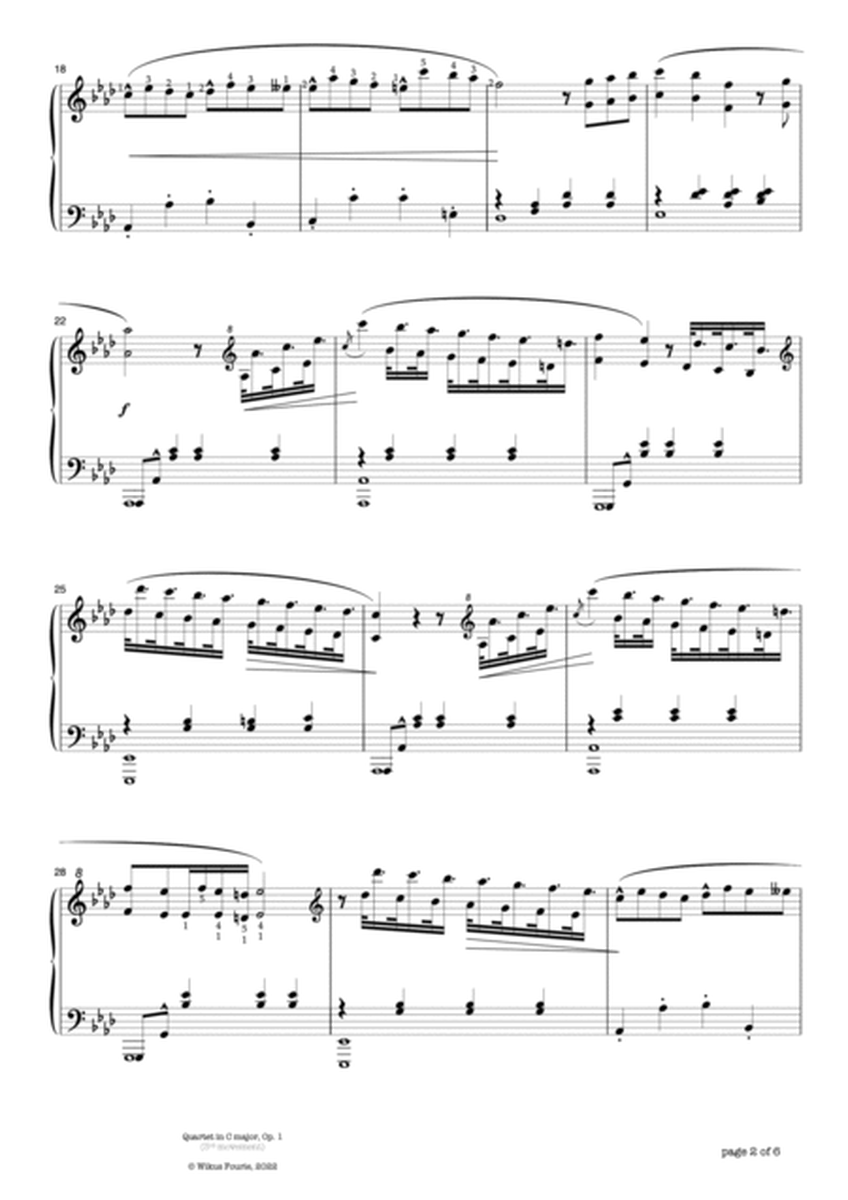 Quartet in C major, Op. 1 (3rd movement "Inversion") image number null