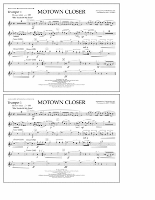 Motown Closer (arr. Tom Wallace) - Trumpet 1