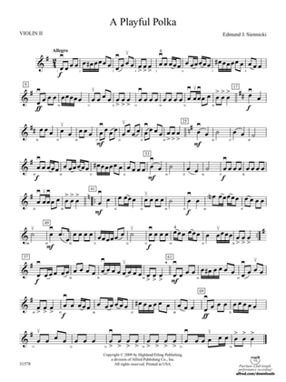 A Playful Polka: 2nd Violin