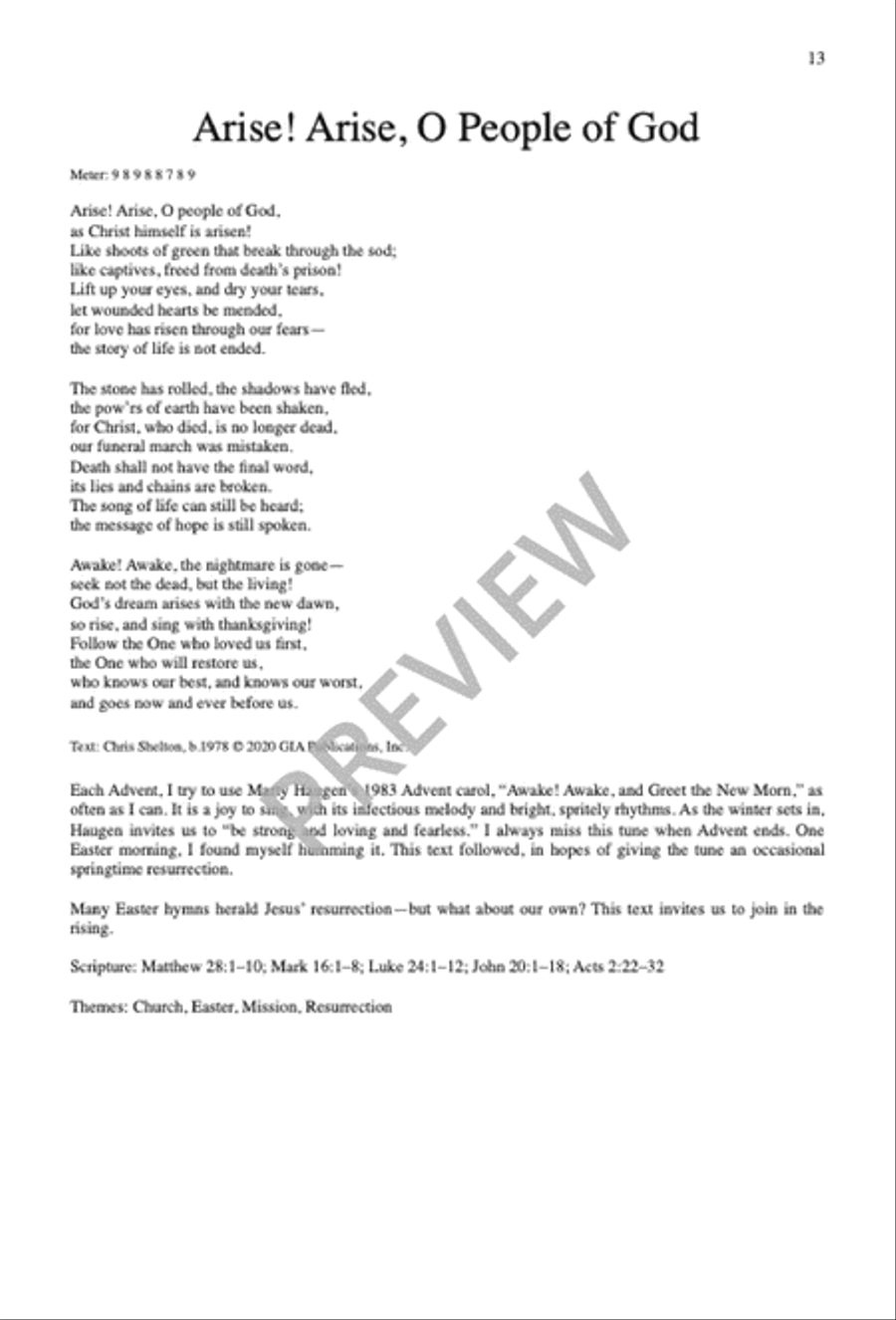 Sing No Empty Alleluias Sacred scores gallery preview page 13