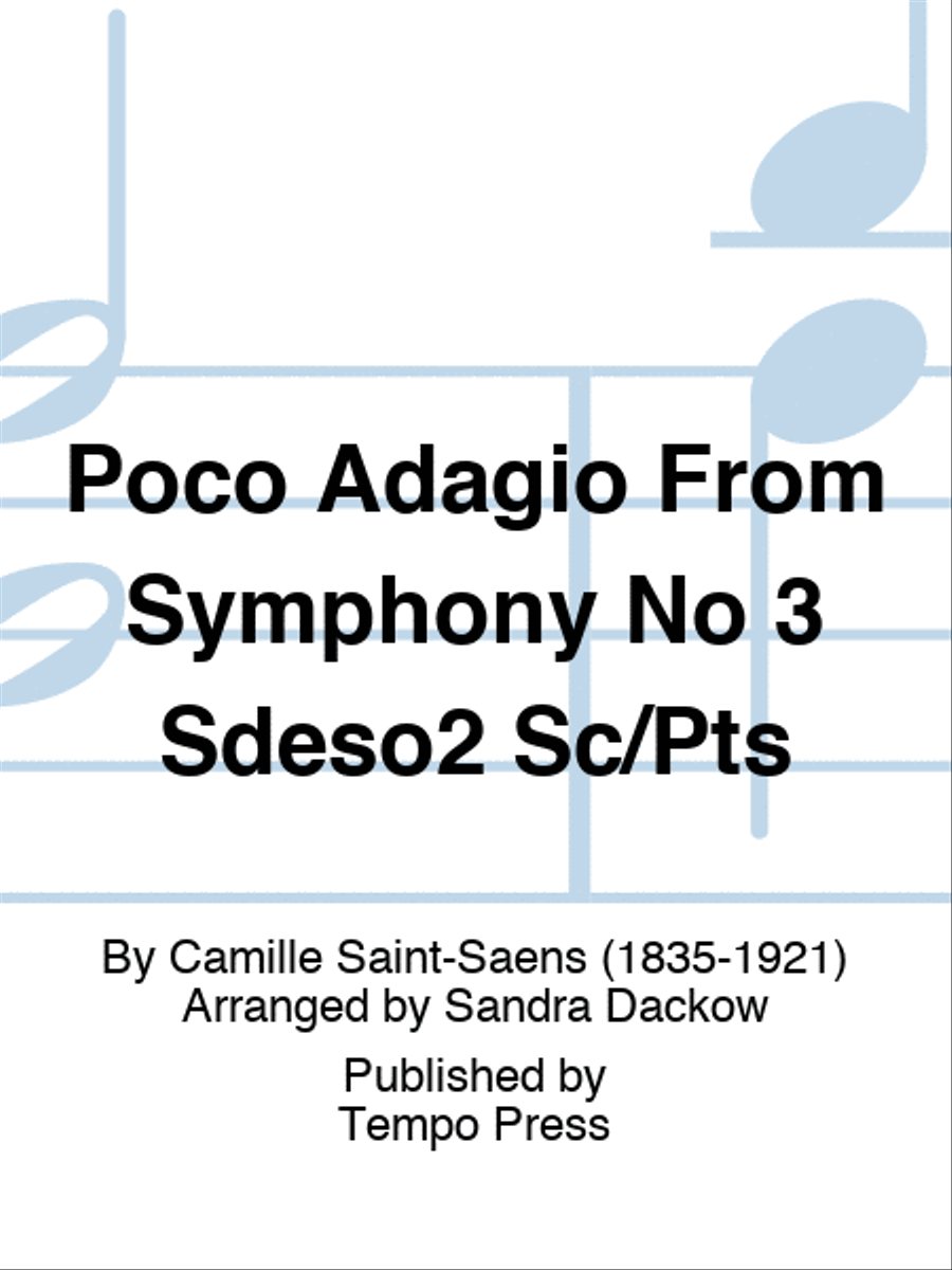 Poco Adagio From Symphony No 3 Sdeso2 Sc/Pts String Orchestra scores gallery preview page 1