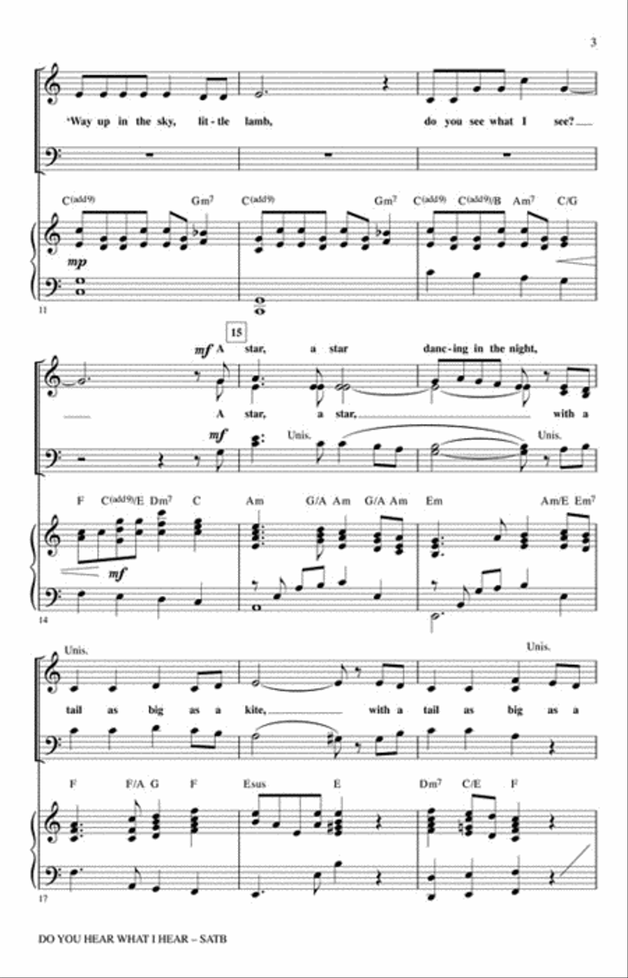 Do You Hear What I Hear? Choir scores gallery preview page 3