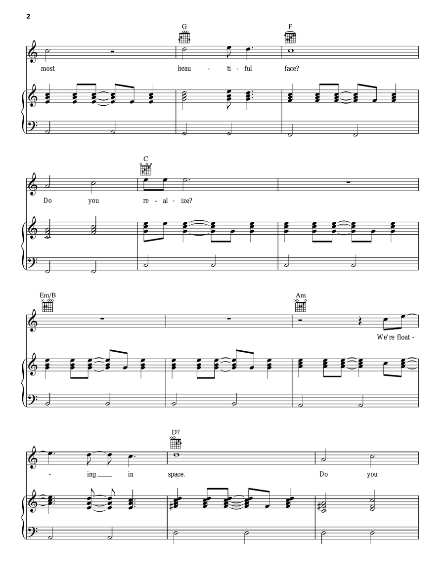 Do You Realize?? Acoustic Guitar scores gallery preview page 2