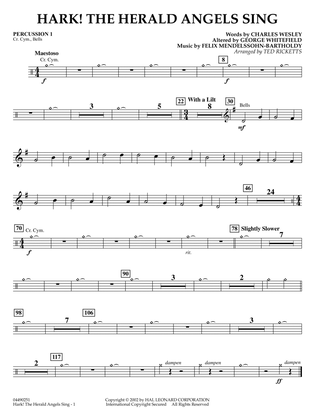 Hark! The Herald Angels Sing (arr. Ted Ricketts) - Percussion 1