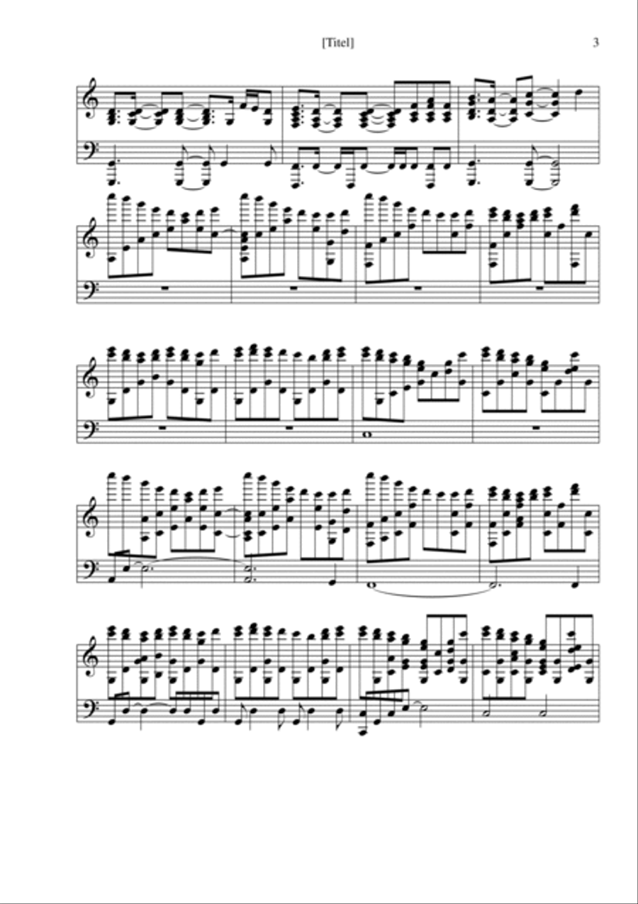 Zephyr's Letter (Zephyr the West Wind [OBST] Preview) Piano Solo scores gallery preview page 3