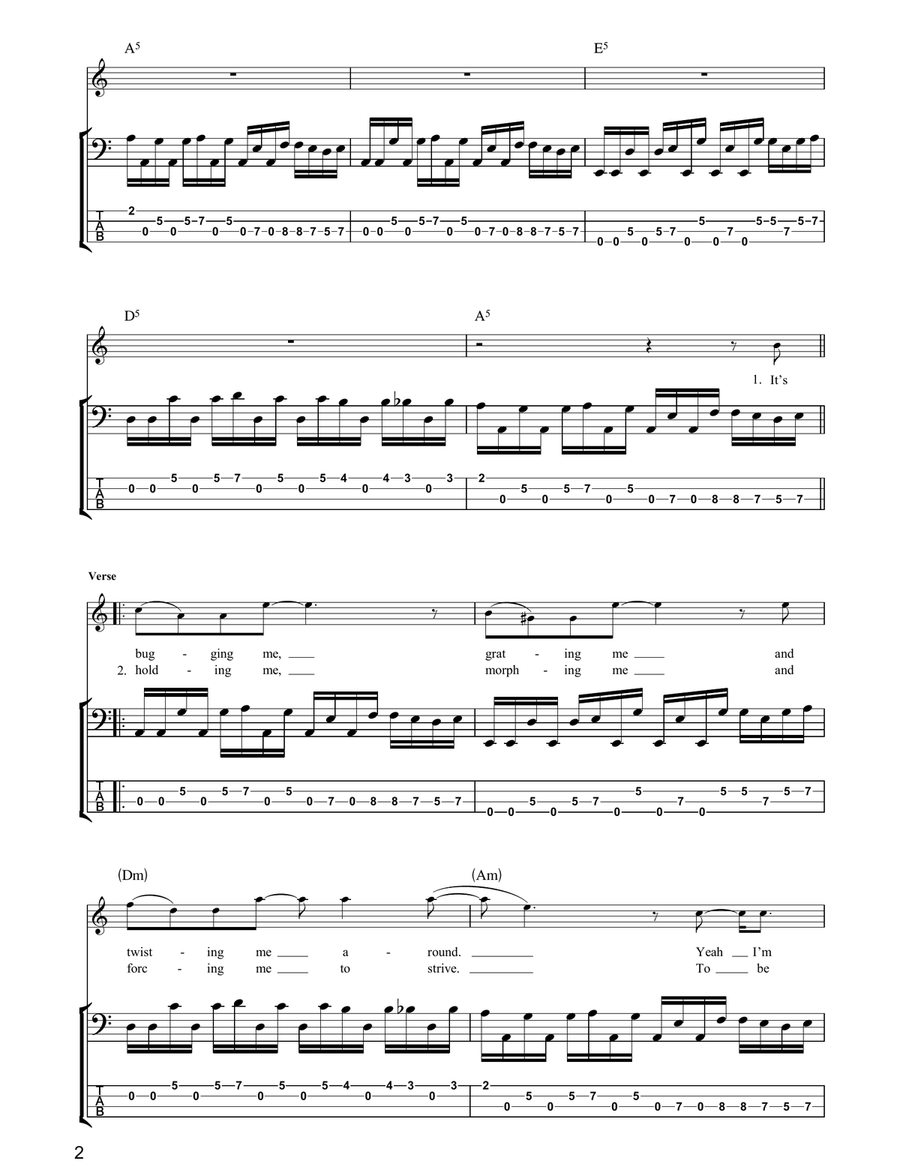Hysteria Acoustic Guitar scores gallery preview page 2