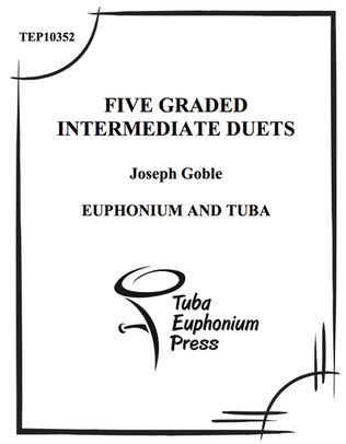 Book cover for Five Graded Intermediate Duets