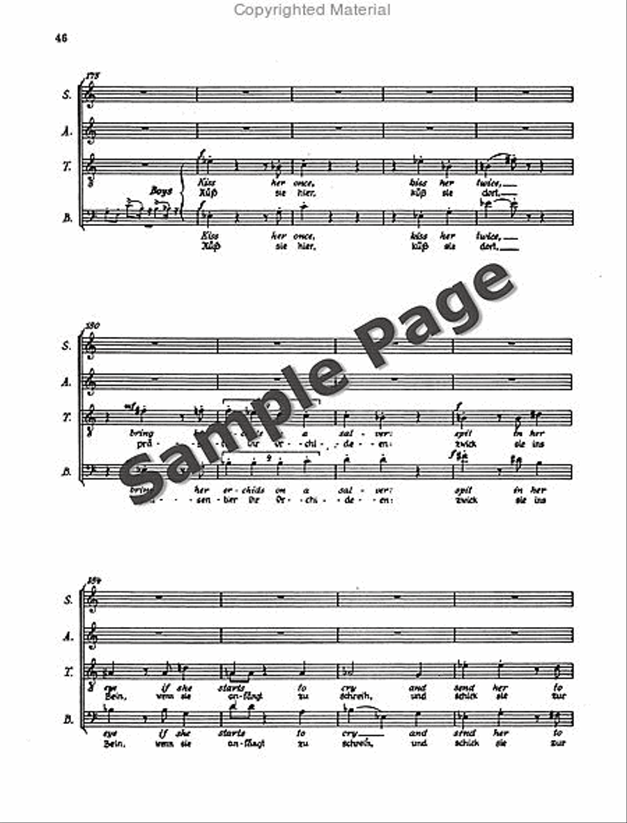 Henze Moralities(1967) Chor.score 4-Part scores gallery preview page 49