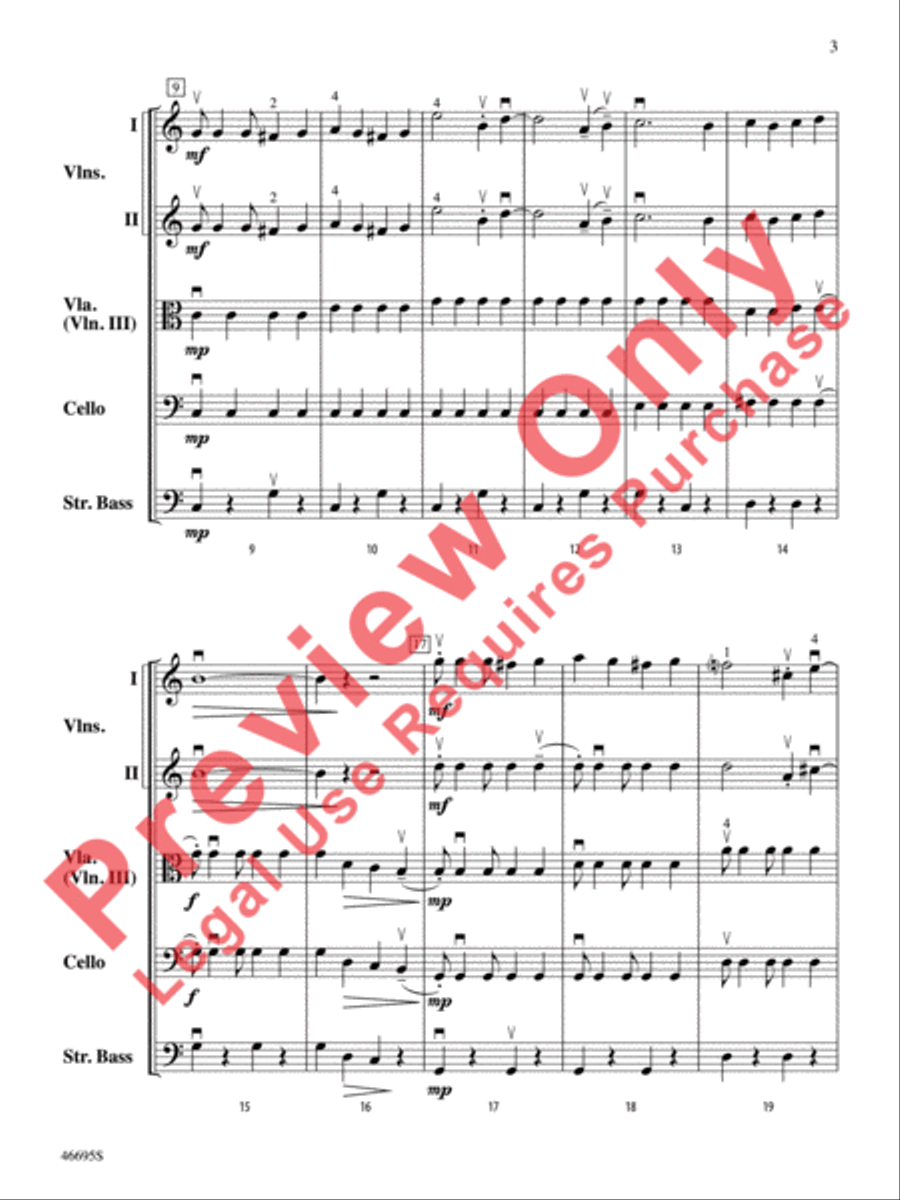 Mele Kalikimaka String Orchestra scores gallery preview page 4