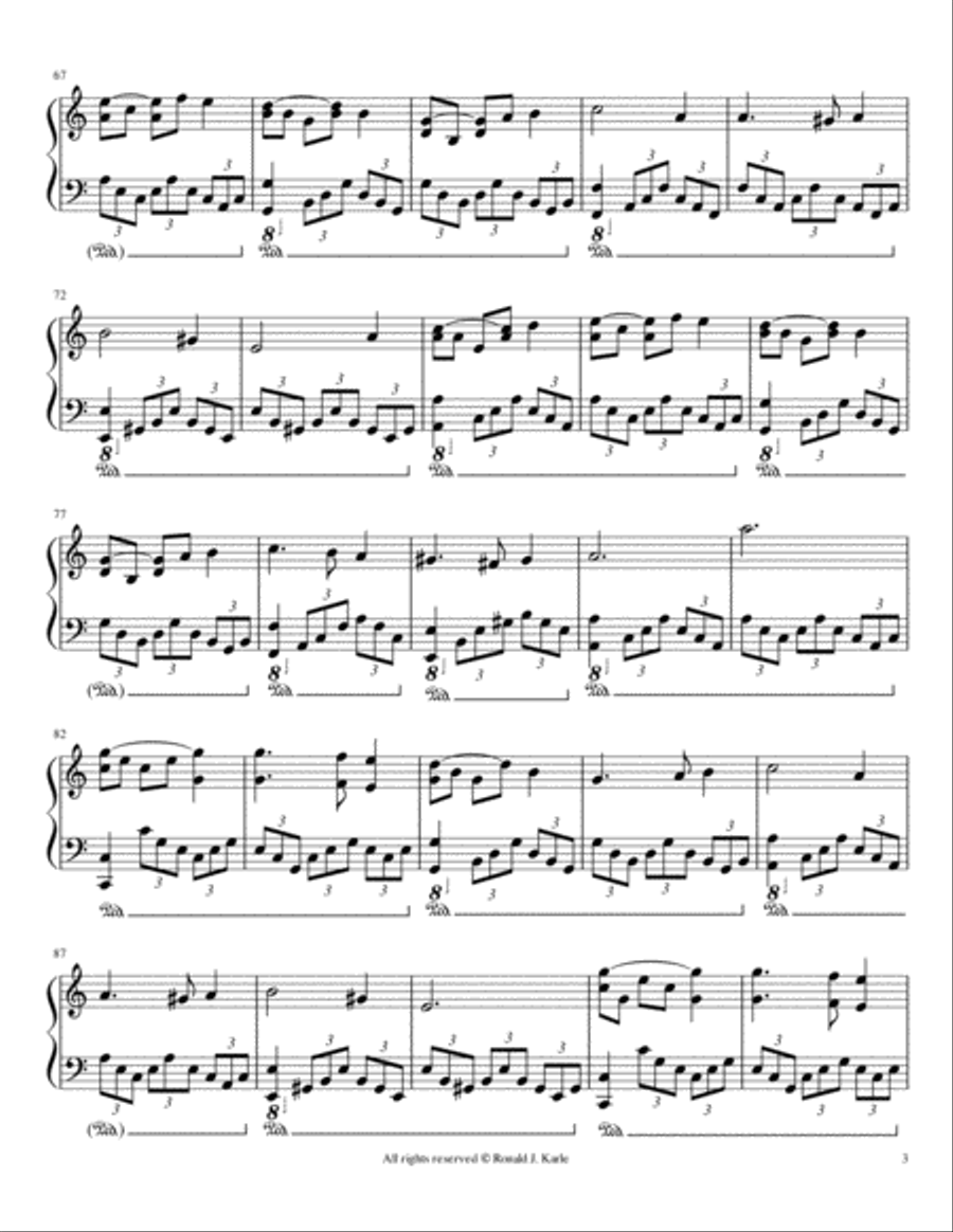 Greensleeves Greensleeves Piano Solo scores gallery preview page 3