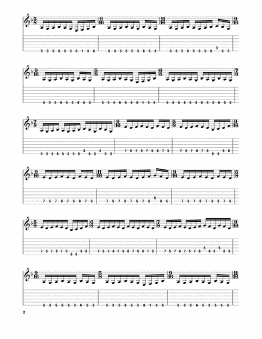 In The Presence Of Enemies - Part 1 Electric Guitar scores gallery preview page 2