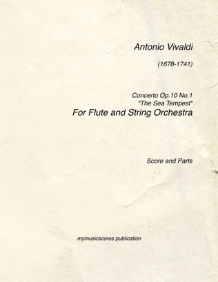 Flute Concerto Op. 10 No.1
