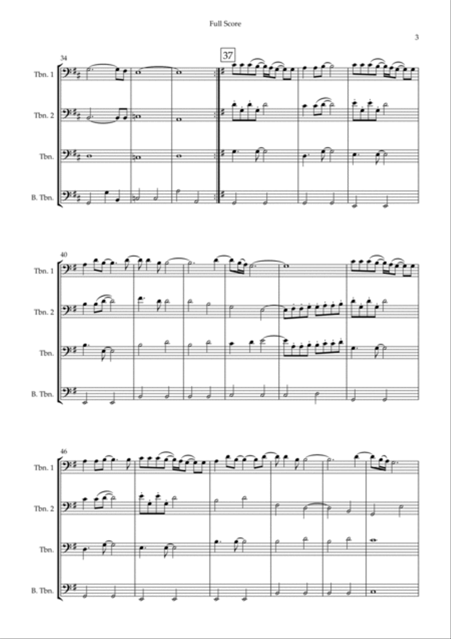 You'll Be In My Heart Brass Ensemble scores gallery preview page 3