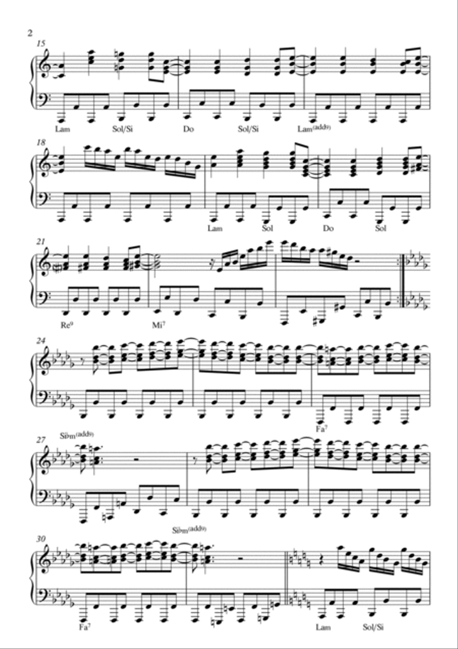 Paint It, Black Piano Solo scores gallery preview page 2
