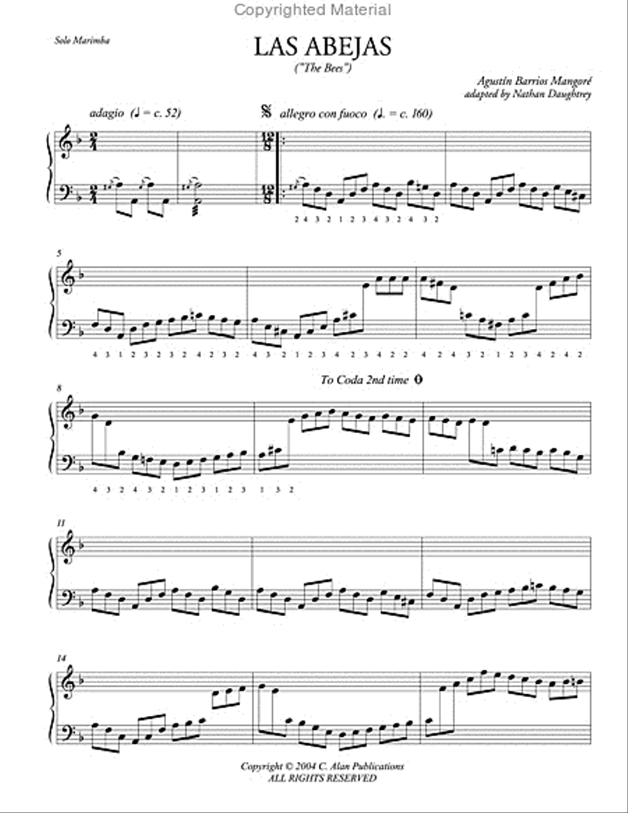 Las Abejas Percussion Ensemble scores gallery preview page 2