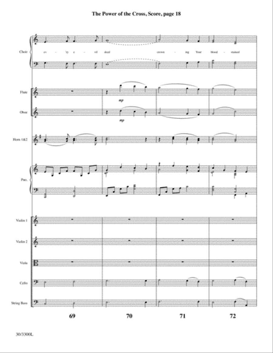 The Power of the Cross - Instrumental Ensemble Score and Parts Choir scores gallery preview page 20